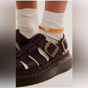 Dr. Martens Wrenlie brown Leather Fisherman Sandals Chunky . 9